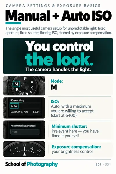 Manual + Auto ISO cheat sheet